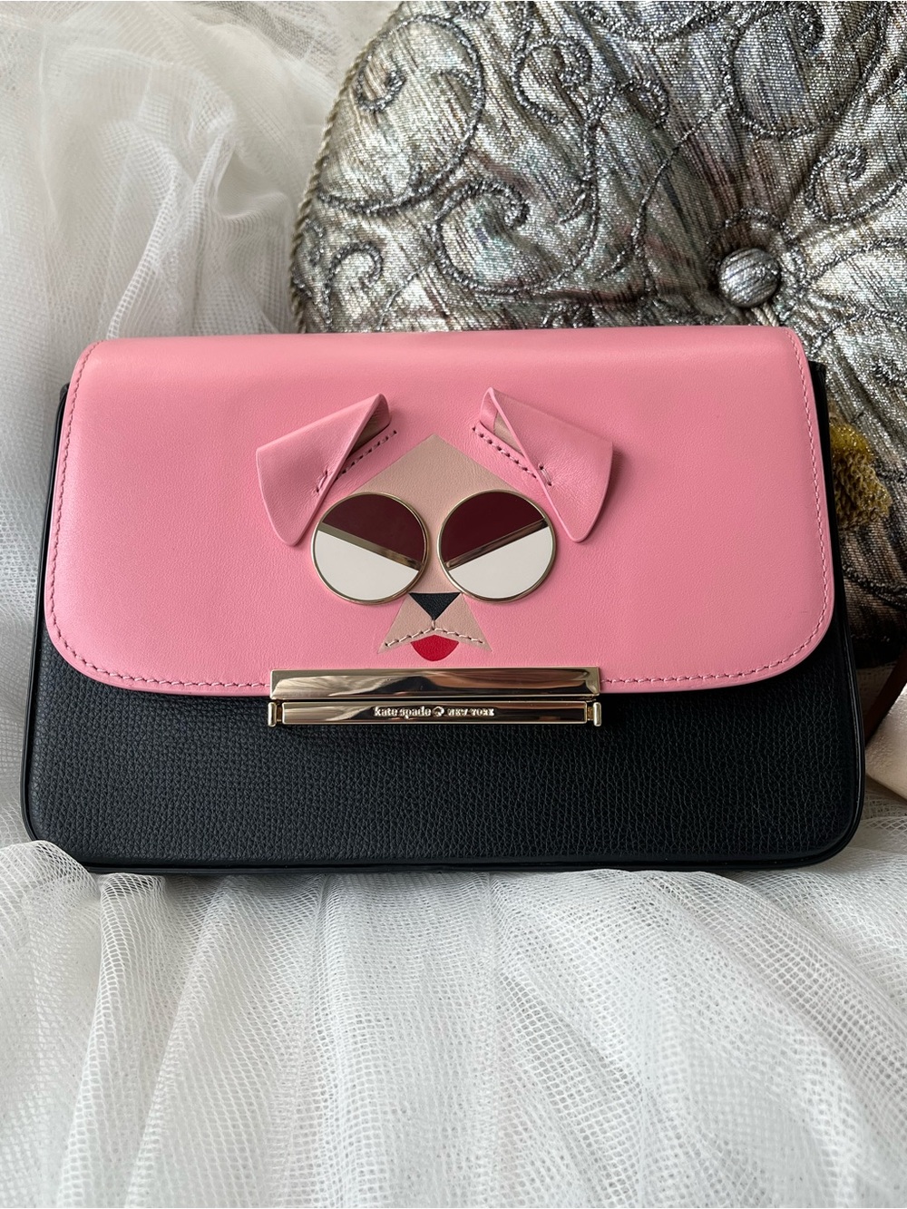 Kate Spade ♠️ Make It Mine Dog Appliqué Crossbody
